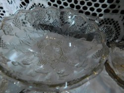 glass fruit set bowl